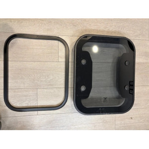 Lanterneau en verre 500x400 avec contre cadre aluminium