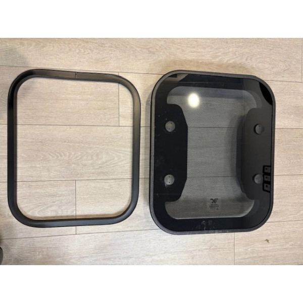 Lanterneau en verre 500x400 avec contre cadre aluminium