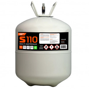Bonbonne de colle pistolable multi matériaux S110 pour tapis camion chevaux