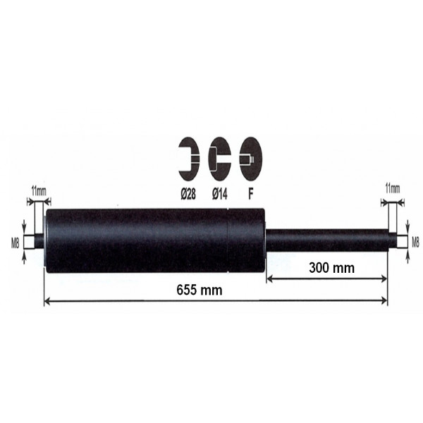 Vérin pour camion, vans et remorques Vérin pour camion, vans et remorques