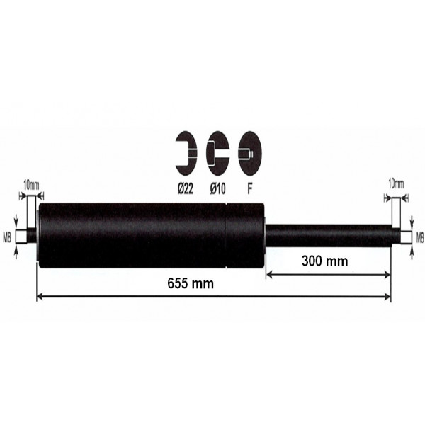 Vérin à gaz Vérin à gaz