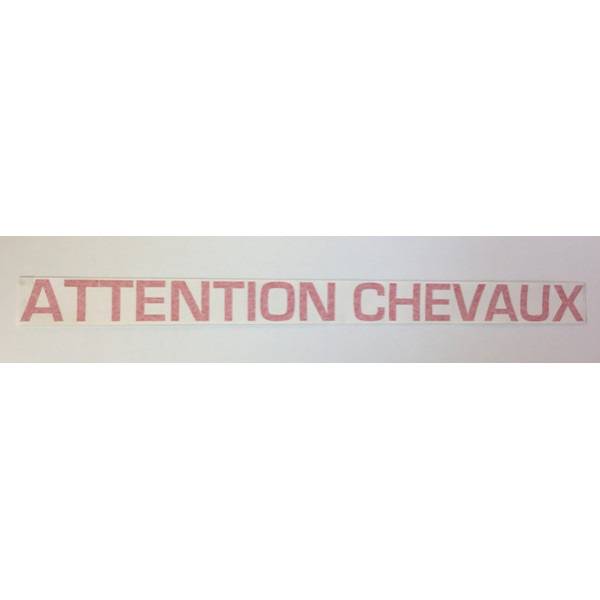 Sticker "Attention chevaux"