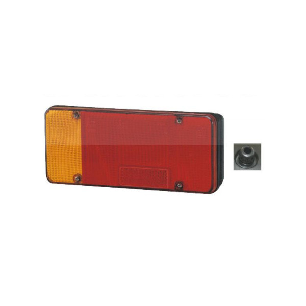 Feu arrière gauche compact à ampoules - 12/24 Volts