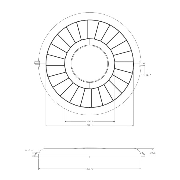 Diffuseur d'air 12v avec leds 2