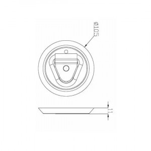 Anneau d'ancrage et attache pour van et camion chevaux 2