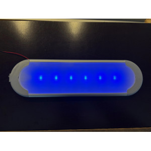 Plafonnier LED blanc et bleu pour camion chevaux