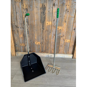 Pelle et râteau à crottins sellerie 2